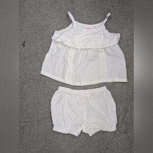 Joe Fresh White Top & Bloomer Set